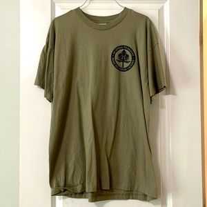 XL Bayside Military Green T-Shirt